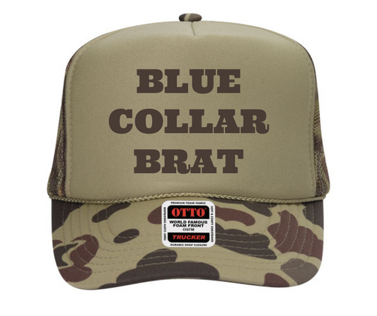 Blue Collar Brat Trucker Hat